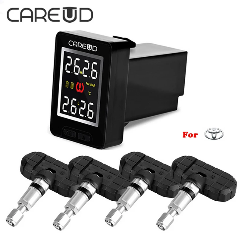 Беспроводная система контроля давления в шинах CAREUD TPMS U912 4 внешних внутренних