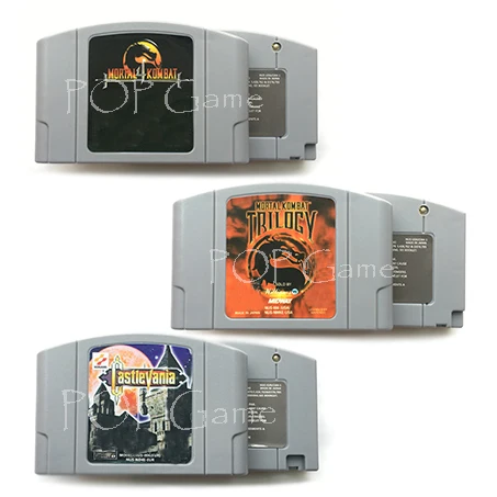 

64 bit USA Version Video Game Cartridge Castlevania Kombt 4 Trilogy English Language for NTSC Only