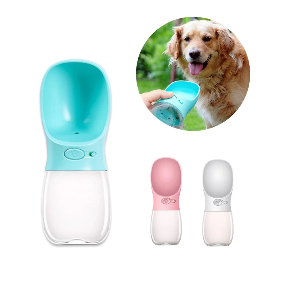QQQPET портативная бутылка для воды собак путешествия щенков кошек миска питья