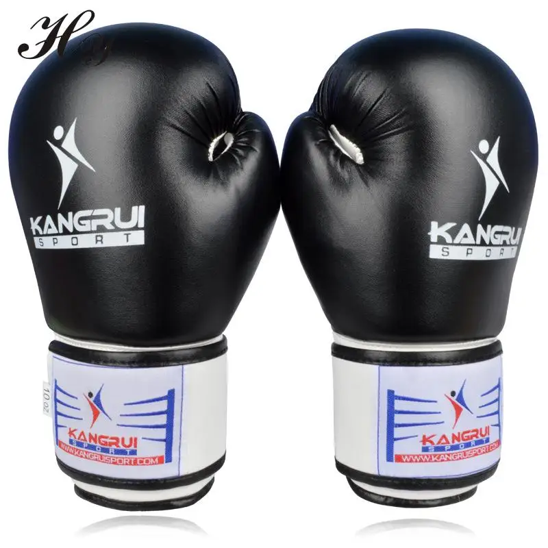 Высокое качество искусственная кожа ткани 10 унций боксерские перчатки Муай Тай