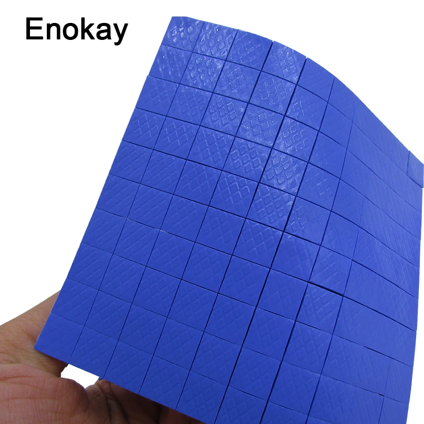 Оптовая продажа 200 штук 10X10x1 мм 10X10x2 1 2 толщина IC чип GPU Синий Силиконовый