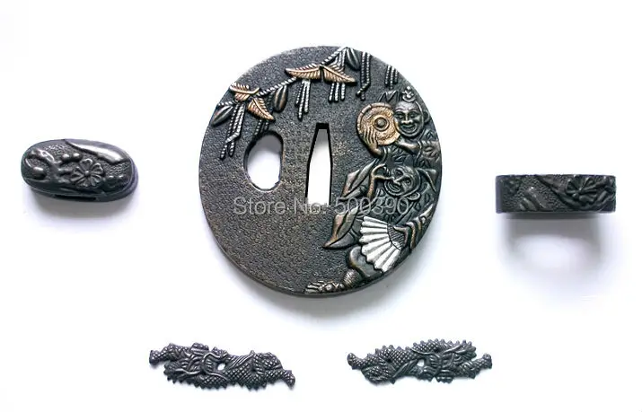 Набор самурайский Tsuba Guard для японского самурайского меча Катаны вакизаси Танто