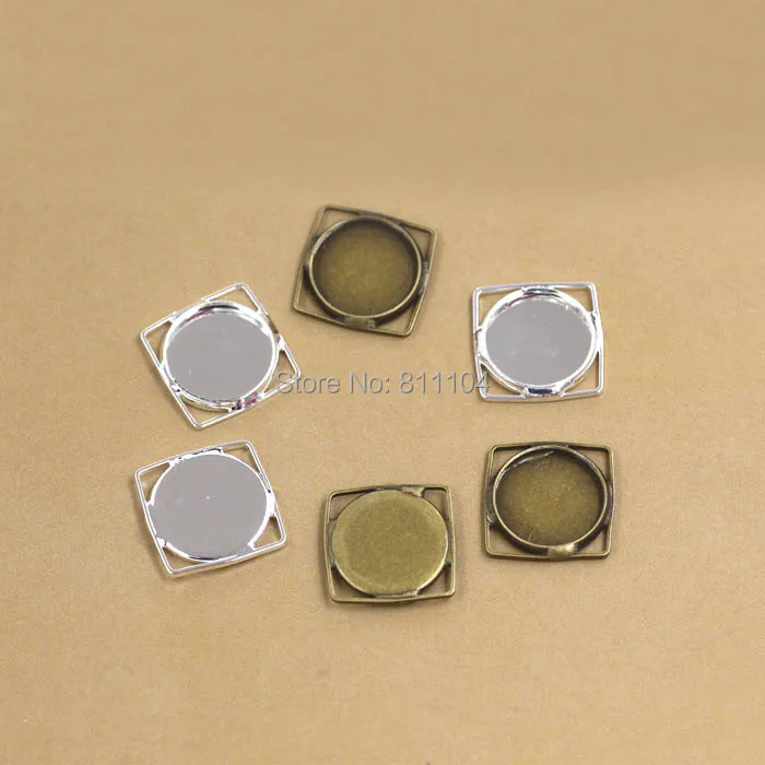 Пустые круглые основания для подвесок 12 мм комплектующие квадратной и проводной