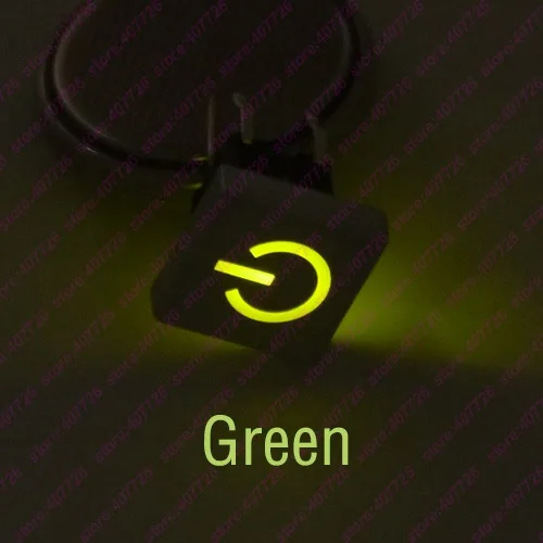 Switch Add Green Cap 10 шт. 6X6X8,2 мм с колпачком с логотипом питания 6PIN DIP мгновенная тактовая кнопка Верхняя квадратная головка индикация кнопка - Цвет: Switch Add Green Cap