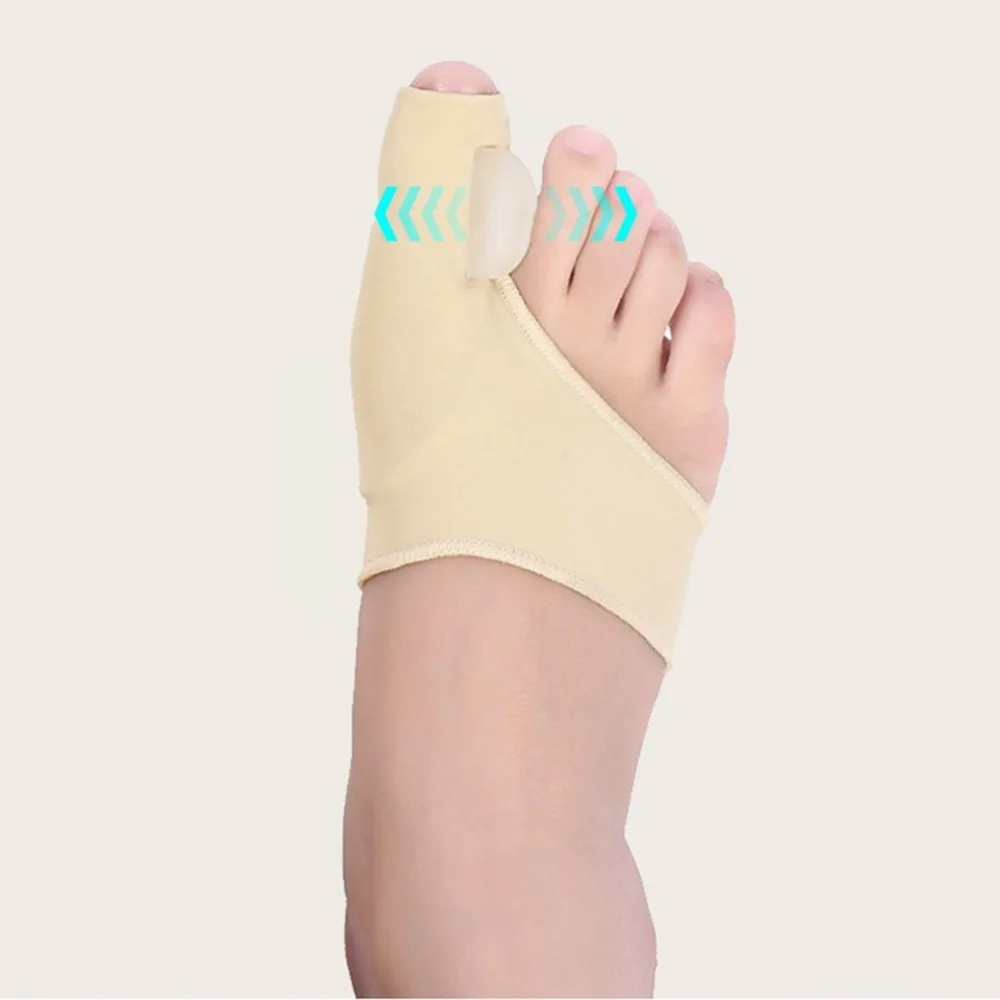 

New 1 Pair Gel Foot Toe Separator Hallux Valgus Protector Bunion Adjuster Pain Relief Straighten Bent Toes Foot Care Tool