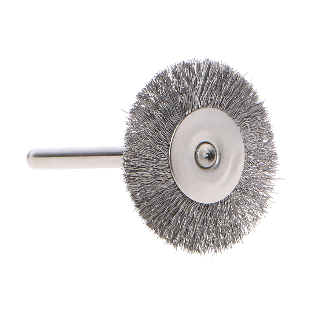 

10pcs 22mm Platinum Blade Stainless Steel Wire Wheel Brush Dremel Rotary Tool for Mini Drill Dremel Polishing Dremel Accessories