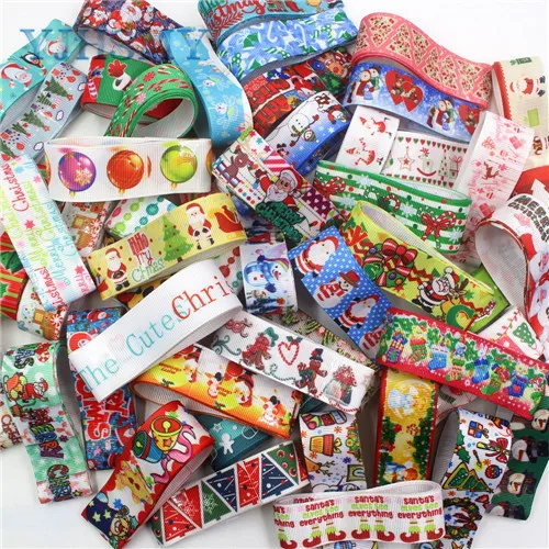 10 each one yards YJHSMY I-19713-11, 22 мм, 10 ярдов с героями мультфильмов, рождествеская серия корсажные ленты, Аксессуары и украшения в виде банта, своими руками материалы - Цвет: 10 each one yards