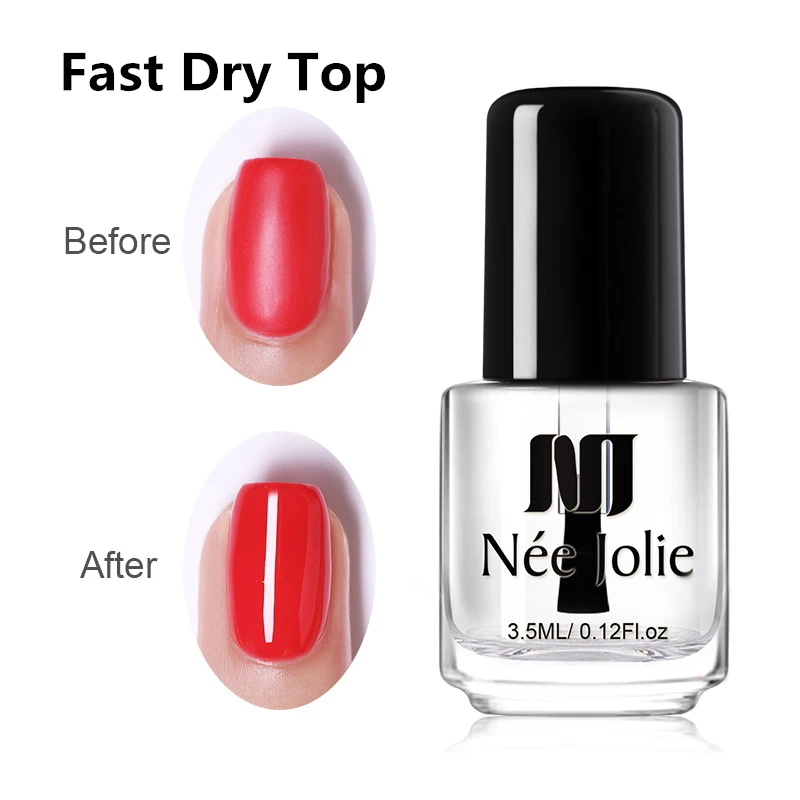 Fast Dry Top NEE JOLIE, 12 цветов, кошачьи глаза, лак для ногтей, 3D магический лак, Полупостоянный лак для ногтей, маникюрный лак для ногтей, магнит - Цвет: Fast Dry Top