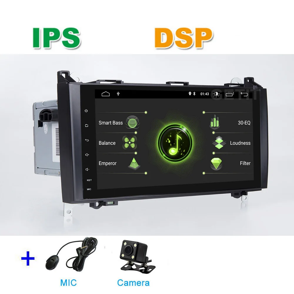 DSP - MIC - CAM DSP Android 10 Автомагнитола Стерео gps головное устройство для Mercedes Benz B200 W169 W245 Viano Vito W639 Sprinter W906 - Цвет: DSP - MIC - CAM