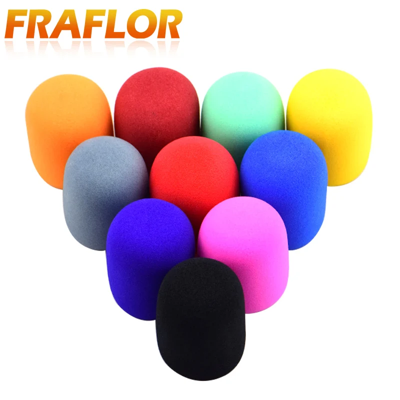 5 шт./лот многоцветный Высокоплотный губчатый ручной микрофон для караоке