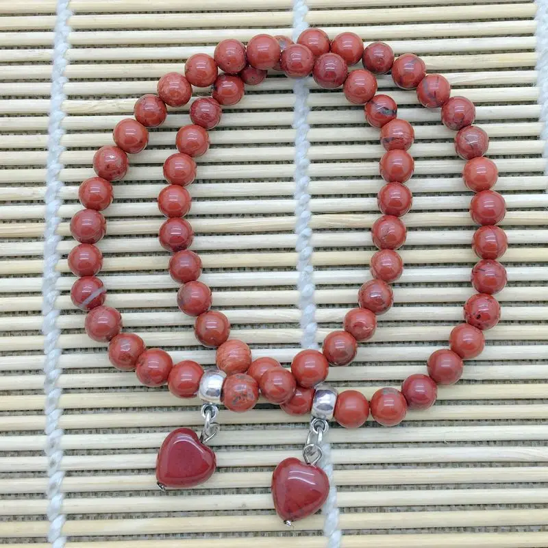 Браслет из натурального камня с бусинами широкий браслет 6 мм бусины подходящим