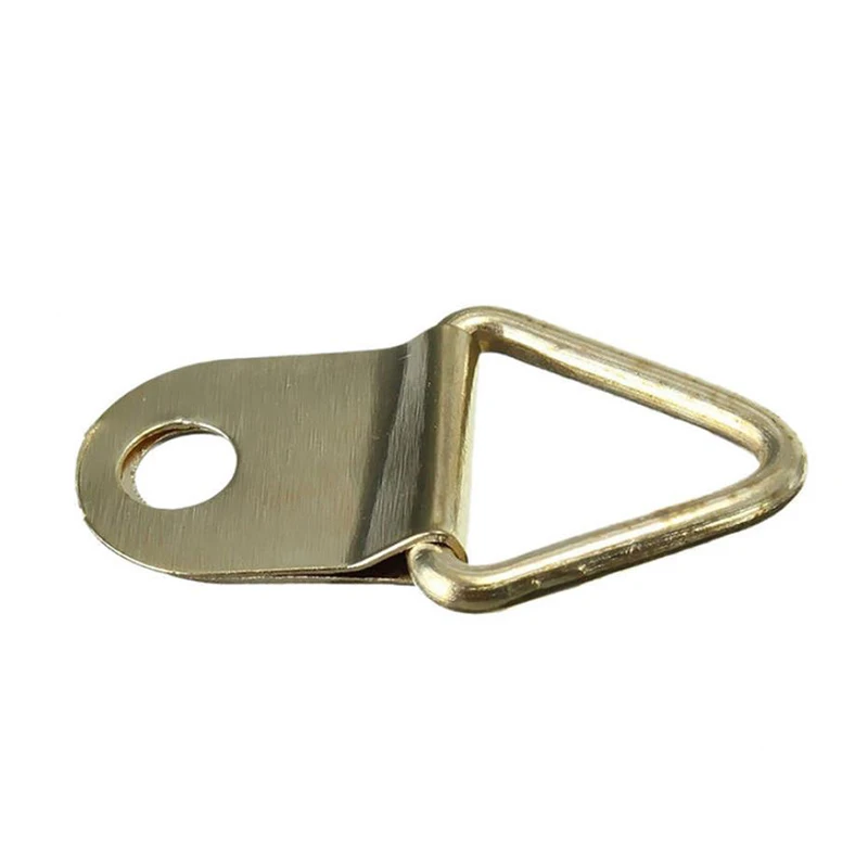 Универсальные подвесные крючки для фото 50 шт. Золотое Латунное d образное кольцо