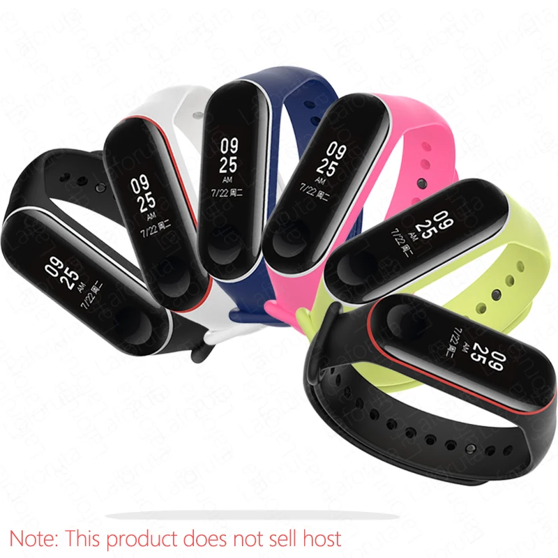 Спортивный силиконовый ремешок Laforuta для Xiaomi Mi Band 4 браслет Miband 3 сменный Band3