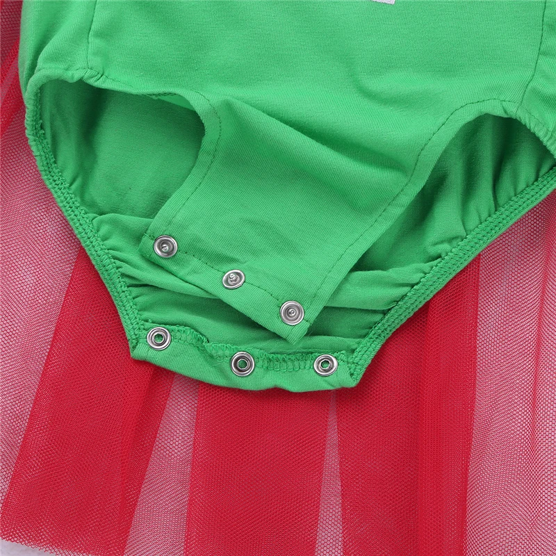 Розничная продажа Детские Рождественские комбинезоны для новорожденных девочек