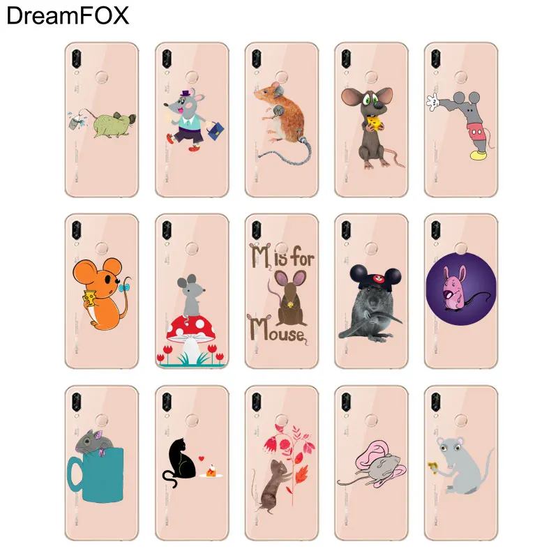 DREAMFOX K317 маленьких Мышь Мягкие TPU силиконовый чехол для huawei Honor 6A 6C 7X9 10 P20 Lite pro P Smart |