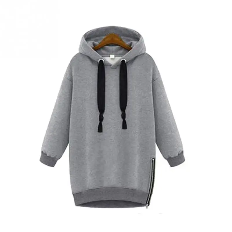 Женская Осенняя толстовка с капюшоном хлопковая мягкая и уютный одежда длинным