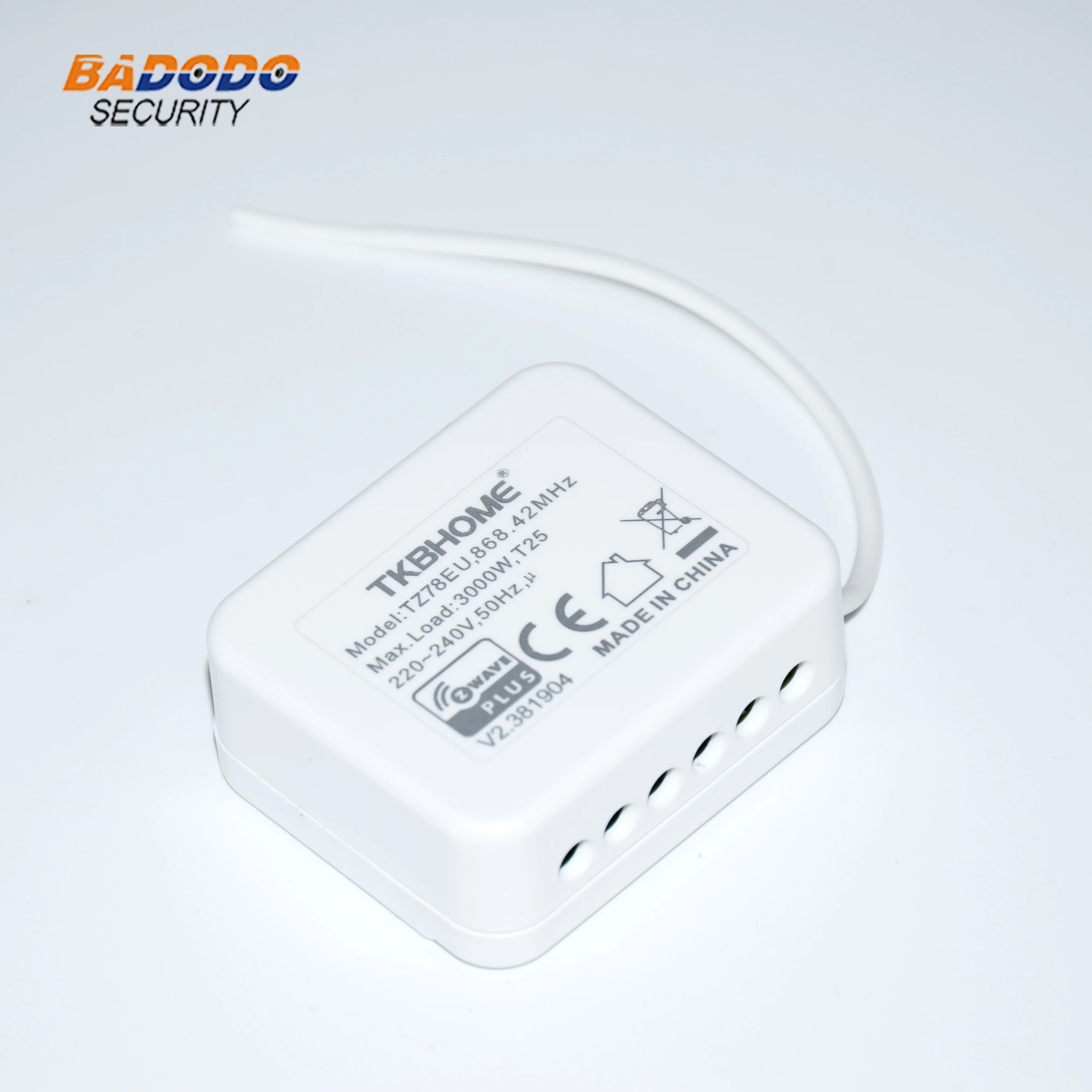 Z-wave плюс одиночное реле большой силовой вставной переключатель модуль управления TKBhome TZ78 для светильник ing управление