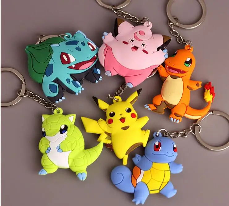 Брелоки для ключей Pokemon go милые детские брелоки подарков на день рождения|keychain