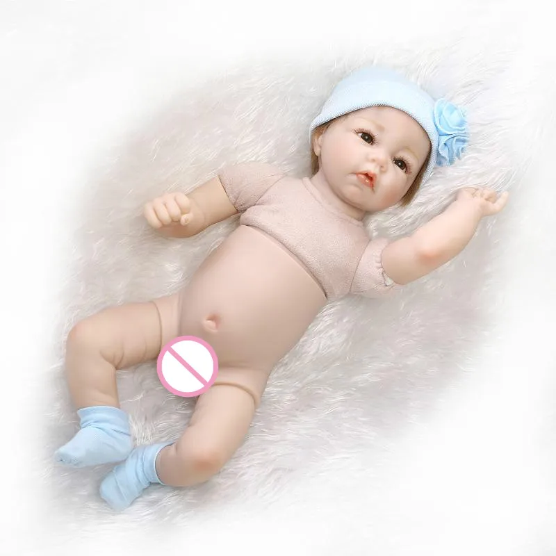 

22 Inches Full Silicone Body Reborn Baby Doll Fashion Boy Realistic Dolls Gift for Birthday Soft Vinyl Boy Baby
