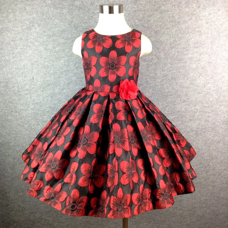 

2-14T Brand Big Flower Girl Dress Princess Tutu Party Wedding Dresses for Girls Christmas Style Sweet Kids Dress