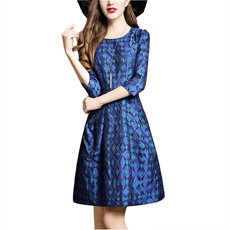 2018 Весна Для женщин платье Повседневное вечерние с О образным вырезом горловины