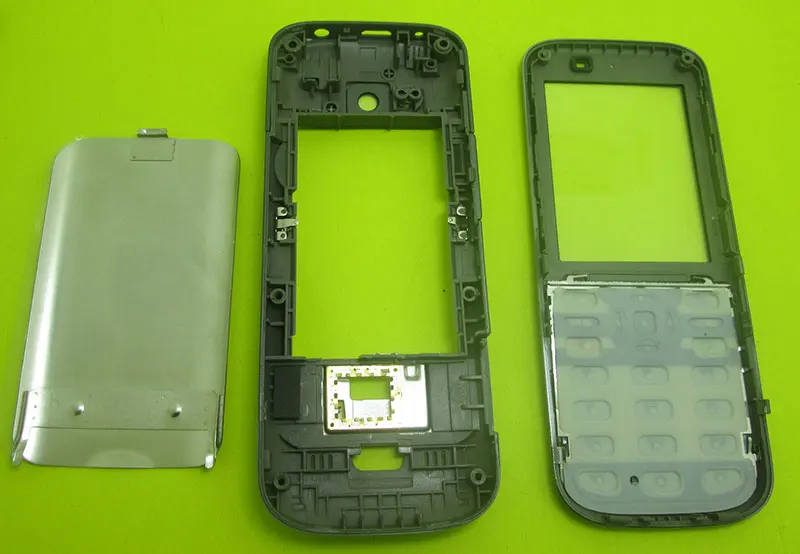 Белая серая полноразмерная Крышка корпуса клавиатуры для Nokia C5 C5-00 с открытыми