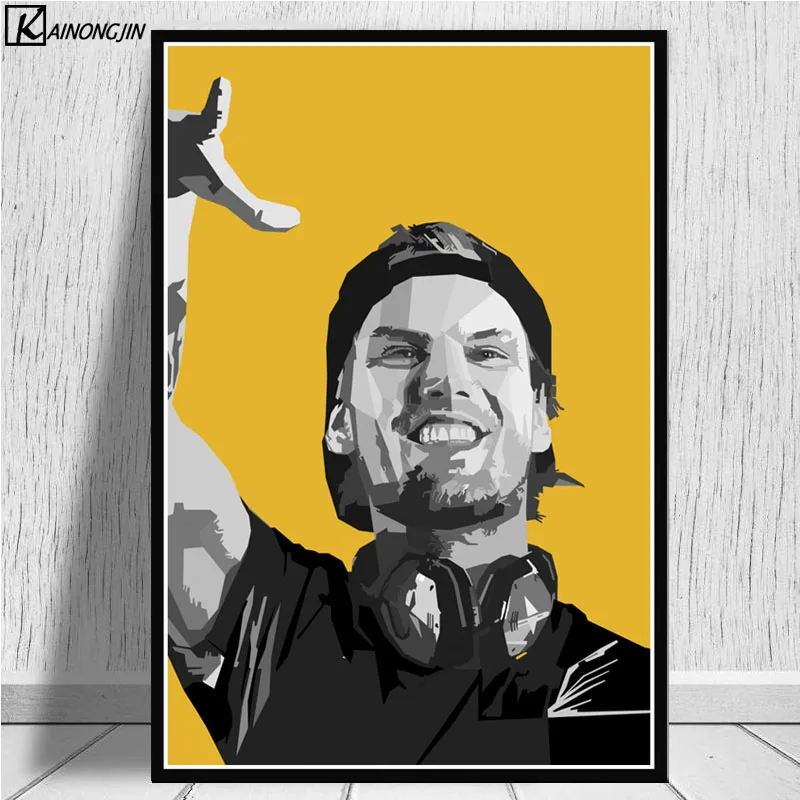 010 Avicii плакат DJ МУЗЫКА певица звезда Легенда плакаты и принты Холст Живопись стены Искусство картина для гостиной домашний декор - Цвет: 010