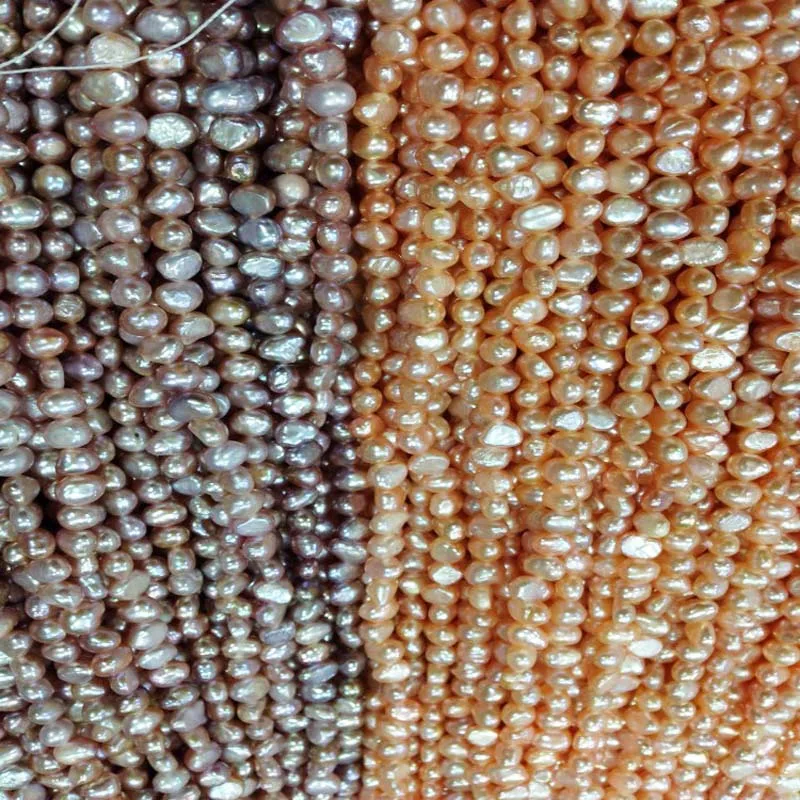 freshwater pearl white pink purple 6-7mm 14&quot wholesale nature loose beads DIY jewelry | Украшения и аксессуары