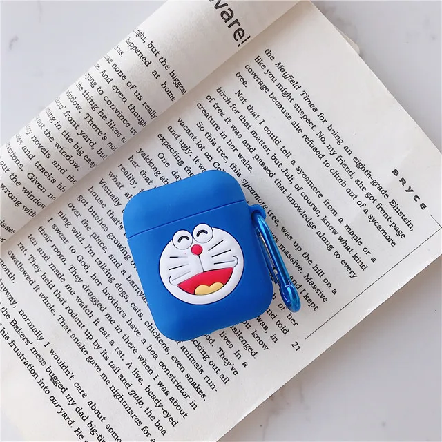 Для Apple Airpods Bluetooth сумка для наушников коробка Улица Сезам Человек-паук стежка медведь утка из мягкого силикона с узором чехол - Цвет: 12