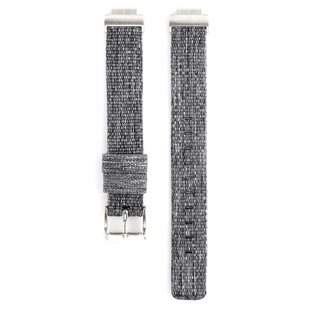 Нейлоновый ремешок для Fitbit Inspire HR Браслет Ремешок Для Inspire HR часы тканевый Браслет замена Смарт часы аксессуар петля - Цвет ремешка: Gray