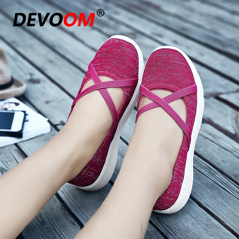 Женские туфли на плоской подошве Gravida летние однотонные для медсестры платформе