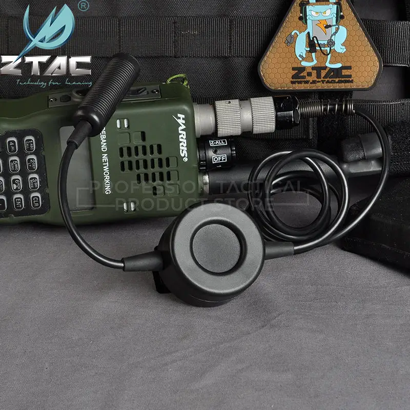 Z114-TCI PTT Ztac Airsoft Peltor PTT U TCI G: 2 военные Вилки 6-Пен U94 клавишей PTT во время кнопкой для принятия вызова применяется к PRC-148 КНР 152 для переносного приемо-передатчика ZH - Цвет: Z114-TCI PTT
