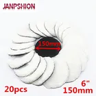 JANPSHION 20 шт 150 мм Автомобильная полировальная Подушка 6 дюймов полировщик шерсти для ухода за автомобильной краской