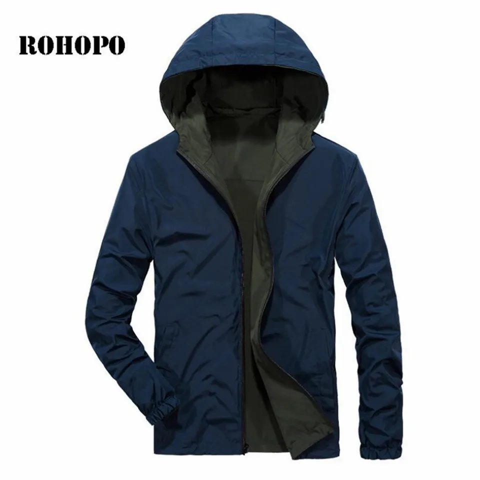 Мужская куртка с двойной стороной ROHOPO 4XL до M Осенний школьный мужской