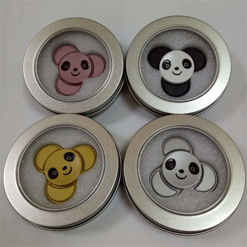 Милый Спиннер для девочек игрушка панды ручной из металлического материала