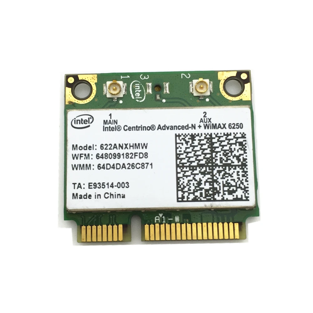 Беспроводная Карта Centrino Advanced-N + WiMAX Для Intel 6250.