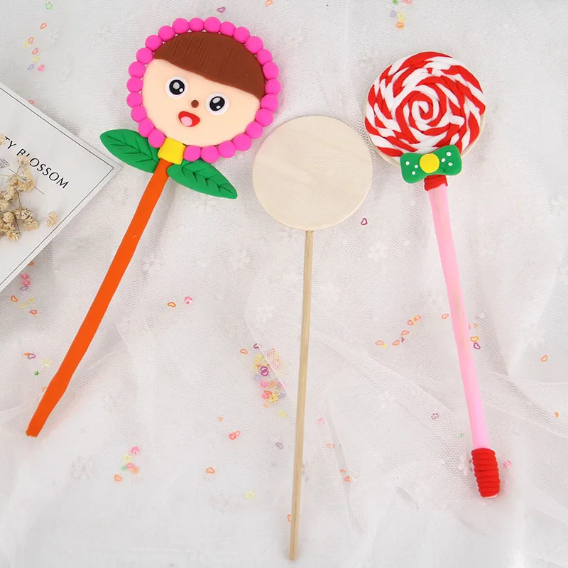 SZ STEAM Children's Handmade DIY Paint Drawing Toy Wooden Magic Stick Snowflake Clay Hand Painted Wand SZ3126 | Игрушки и хобби