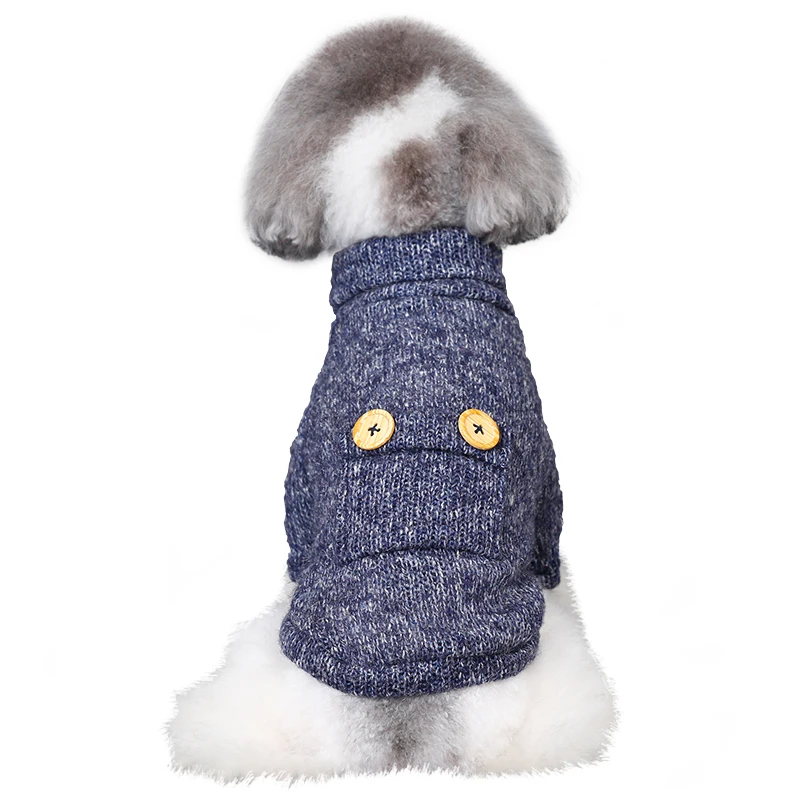 HOOPET собака кошка одежда маленькая кнопка Яркий шелковый turtleneckm два Средства ухода за кожей стоп тепло свитер Весенняя и осенняя одежда