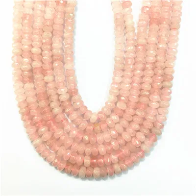 Rose quartz Газель Новое поступление натуральный камень граненые счеты цветные бусины 6*4 мм 100 шт для самостоятельного изготовления ювелирных изделий браслет ожерелье - Цвет: Rose quartz