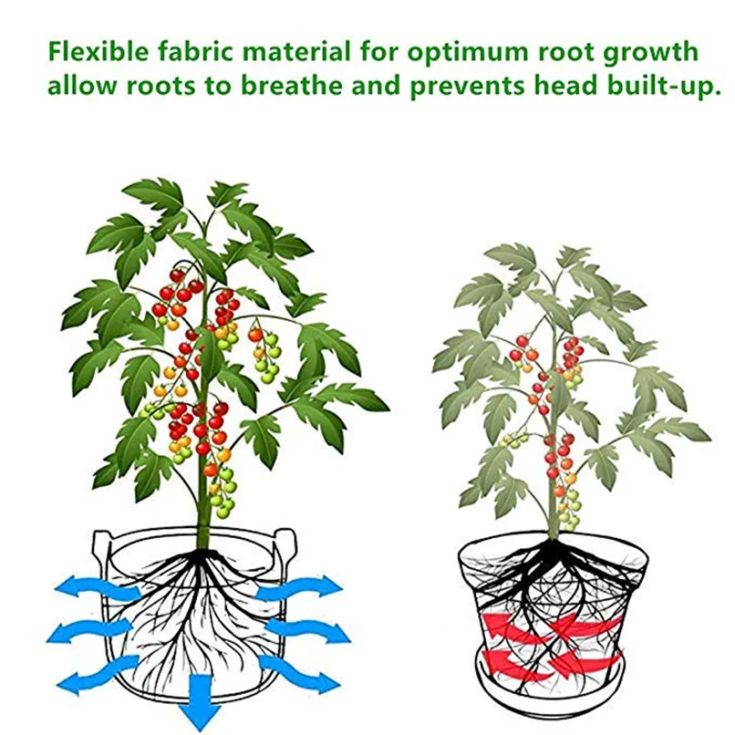 3 шт мешки для выращивания растений нетканые ткани горшок Садоводство овощи