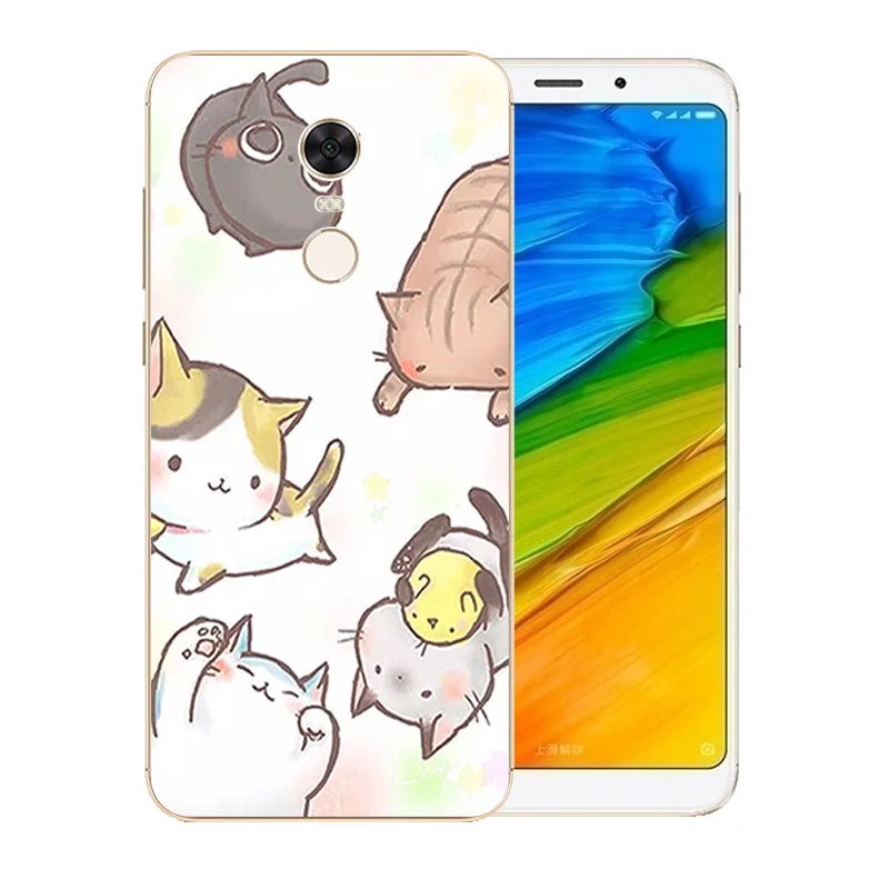 Задняя крышка 5 99 дюйма для Xiaomi Redmi Plus Luck Cat мягкий силиконовый чехол телефона Redmi5