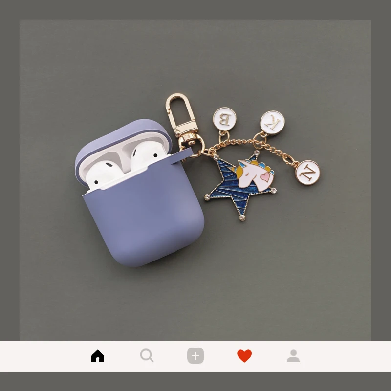 Эксклюзивный силиконовый чехол с единорогом для Airpods 2, аксессуары для наушников с Bluetooth, защитный чехол для ключей