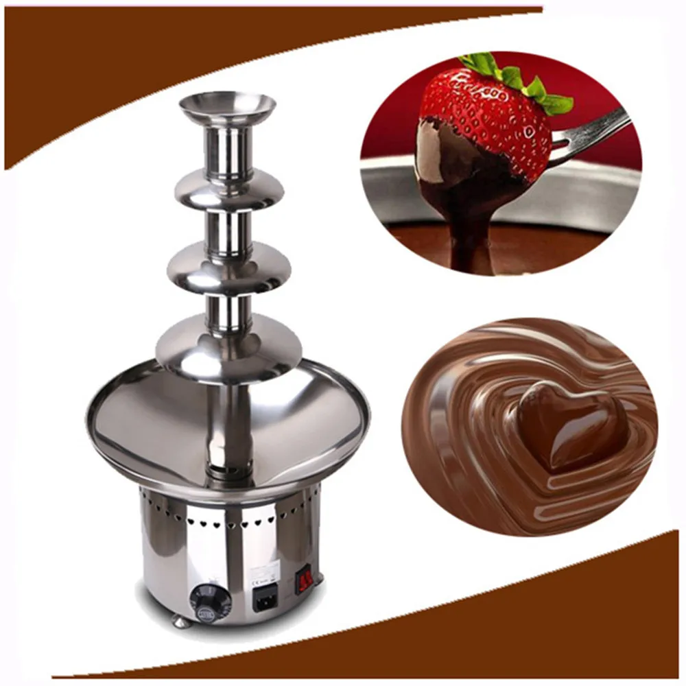 

2016 new four tiers chocolate fountain waterfall chocolate fountain machine spray tower