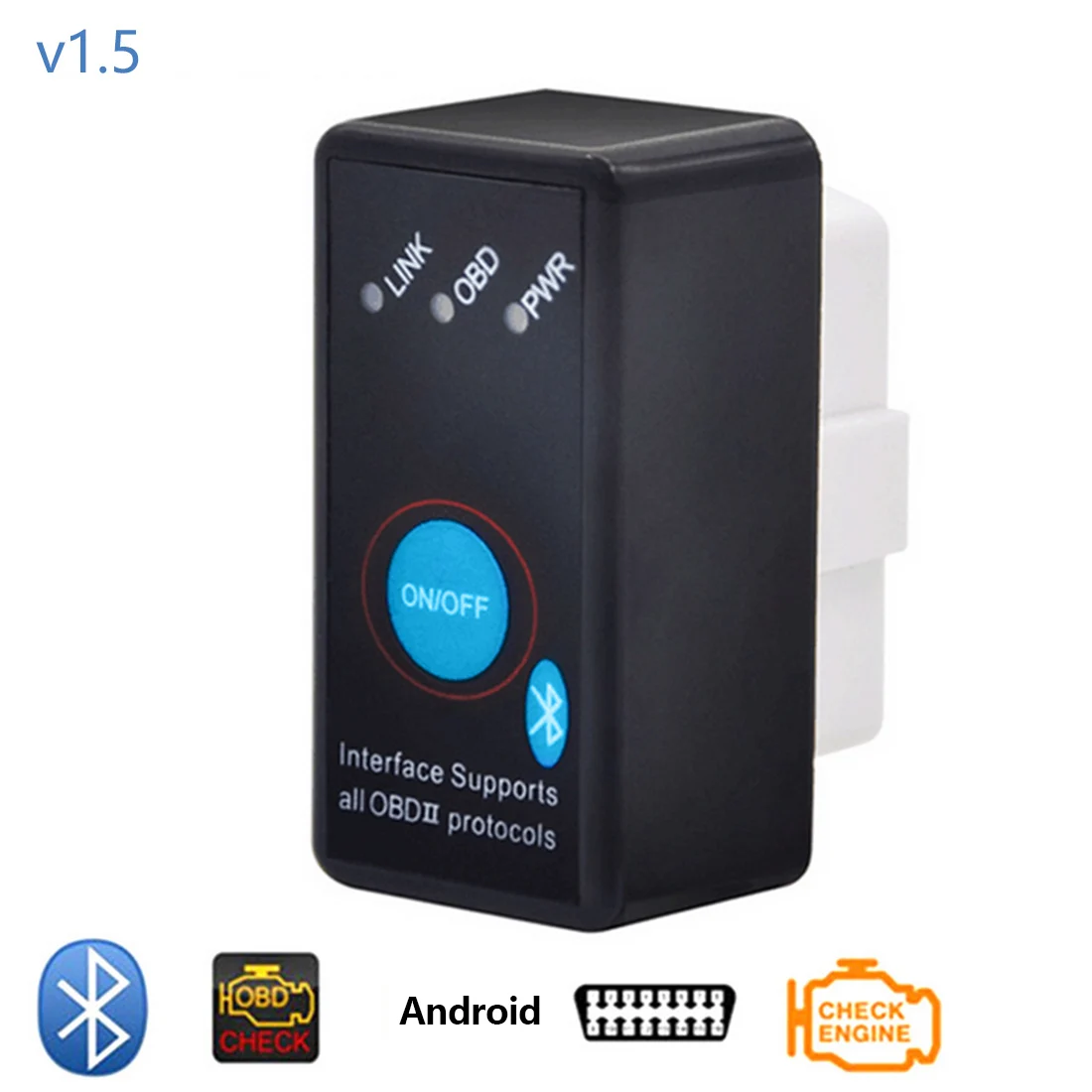 Dewtreetaliu Bluetooth диагностический инструмент PIC18F25K80 V1.5 Super MINI ELM327 Программное