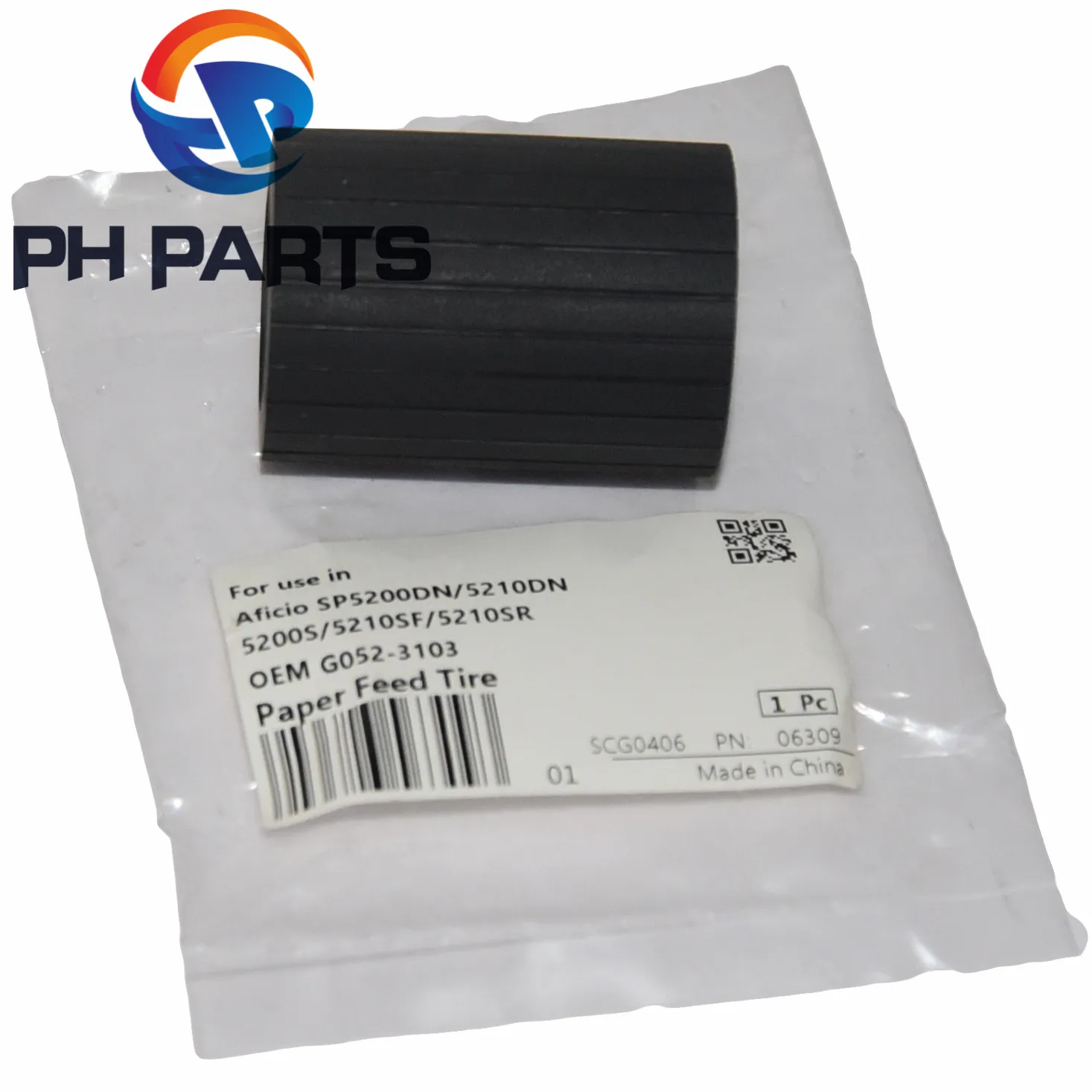 

30X G052-3103 G0523103 Feed Roller rubber for Ricoh SP5200 SP5210 sp4100 sp4210 spc410 411 420 ap410 SP411 SP420