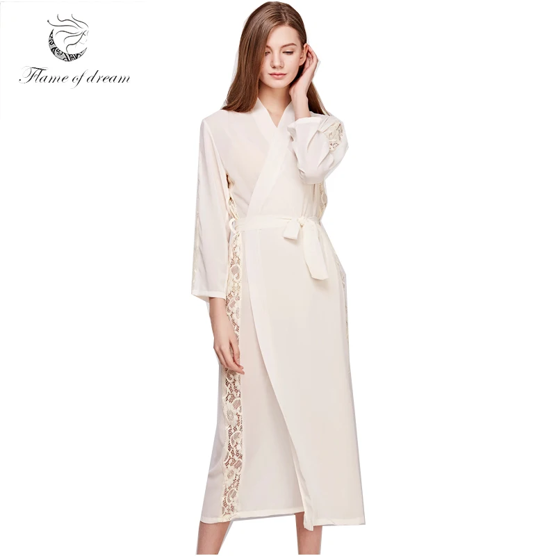 

Kimono Robes Bathrobe Robe Kimono Sexy Women Long Robe 21-309