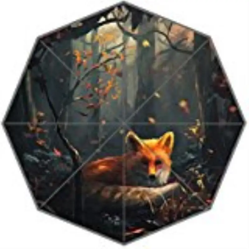 Складной зонт от дождя с изображением милой лисы ветрозащитный дорожный зонт|travel