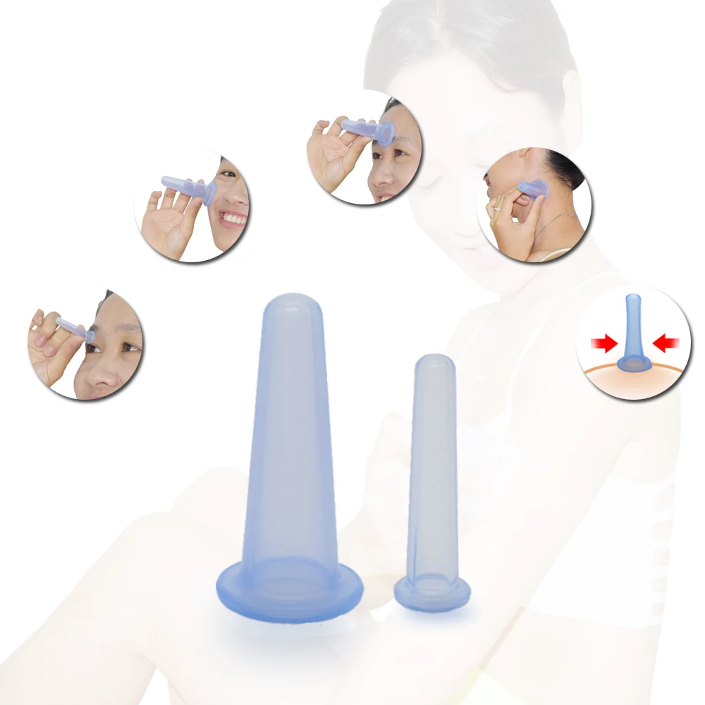 

6PCS Silicone Massage Cups Anticellulite Cups Set Vacuum Cup Set Ventosas Masaje Facial Massage Cups Body Suction Cup Relax