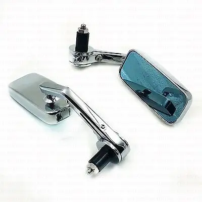 2 шт. хромированные 7/8 'དྷ мм ручные зеркала заднего вида мотоциклетные боковые