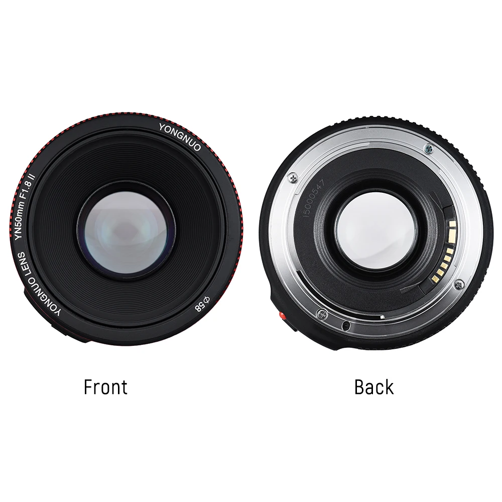 Объектив YONGNUO YN50mm YN50 F1.8 II EF 50 мм AF MF для Canon Rebel T6 EOS 700D 750D 800D 5D Mark IV 10D 1300D|Объективы